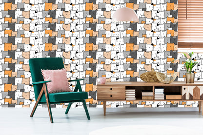 Wallpaper For Children - Joyful Cats