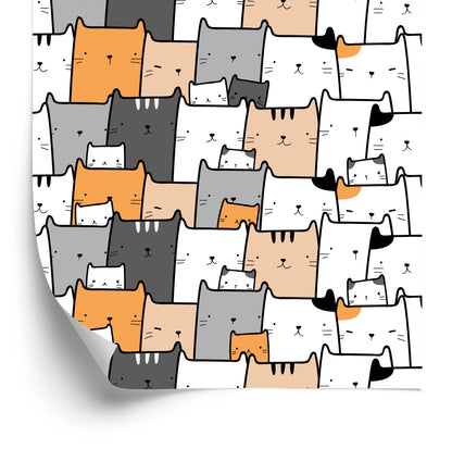 Wallpaper For Children - Joyful Cats