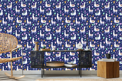 Wallpaper Plants Of A Nursery With Llamas