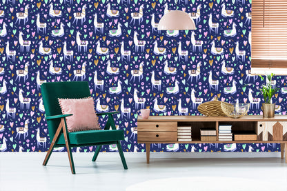 Wallpaper Plants Of A Nursery With Llamas
