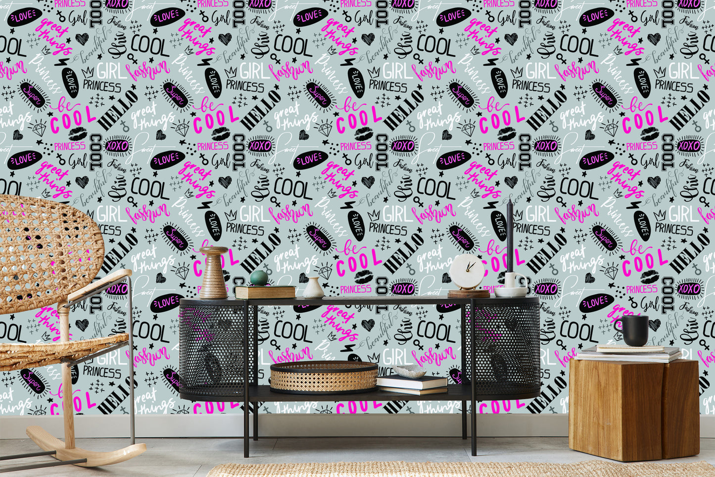 Wallpaper Girlish Typography