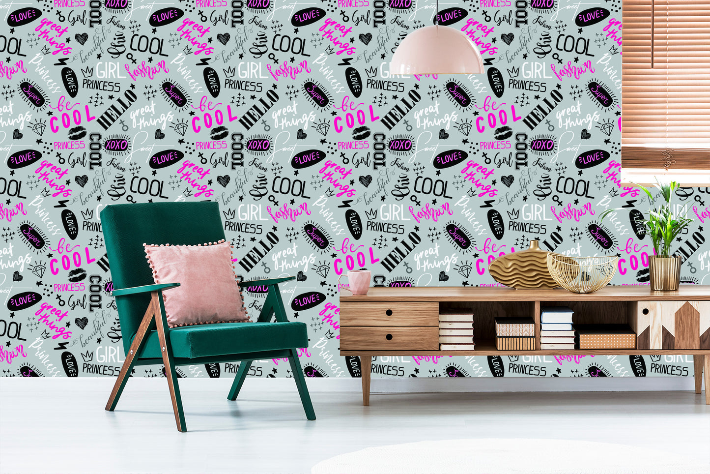 Wallpaper Girlish Typography