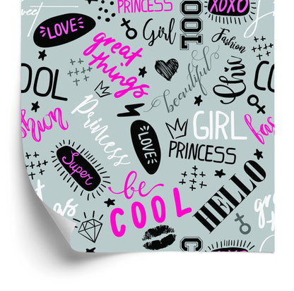 Wallpaper Girlish Typography