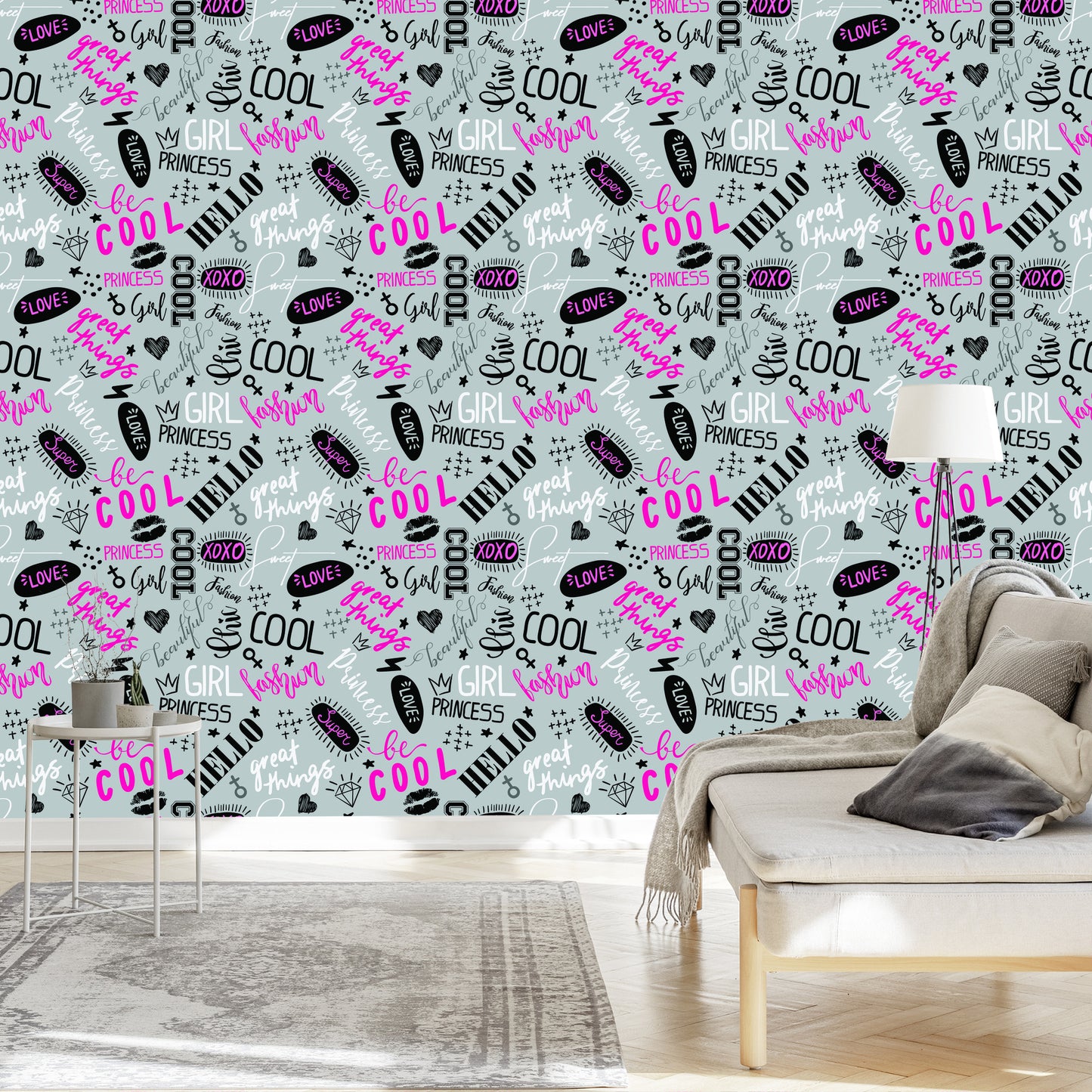 Wallpaper Girlish Typography