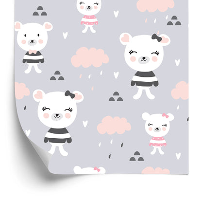 Wallpaper Beras, Clouds, Hearts