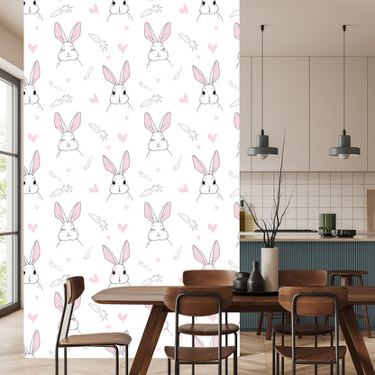 Wallpaper Rabbits With Carrots