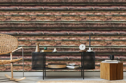 Wallpaper Realistic Horizontal Wooden Boards
