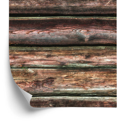 Wallpaper Realistic Horizontal Wooden Boards