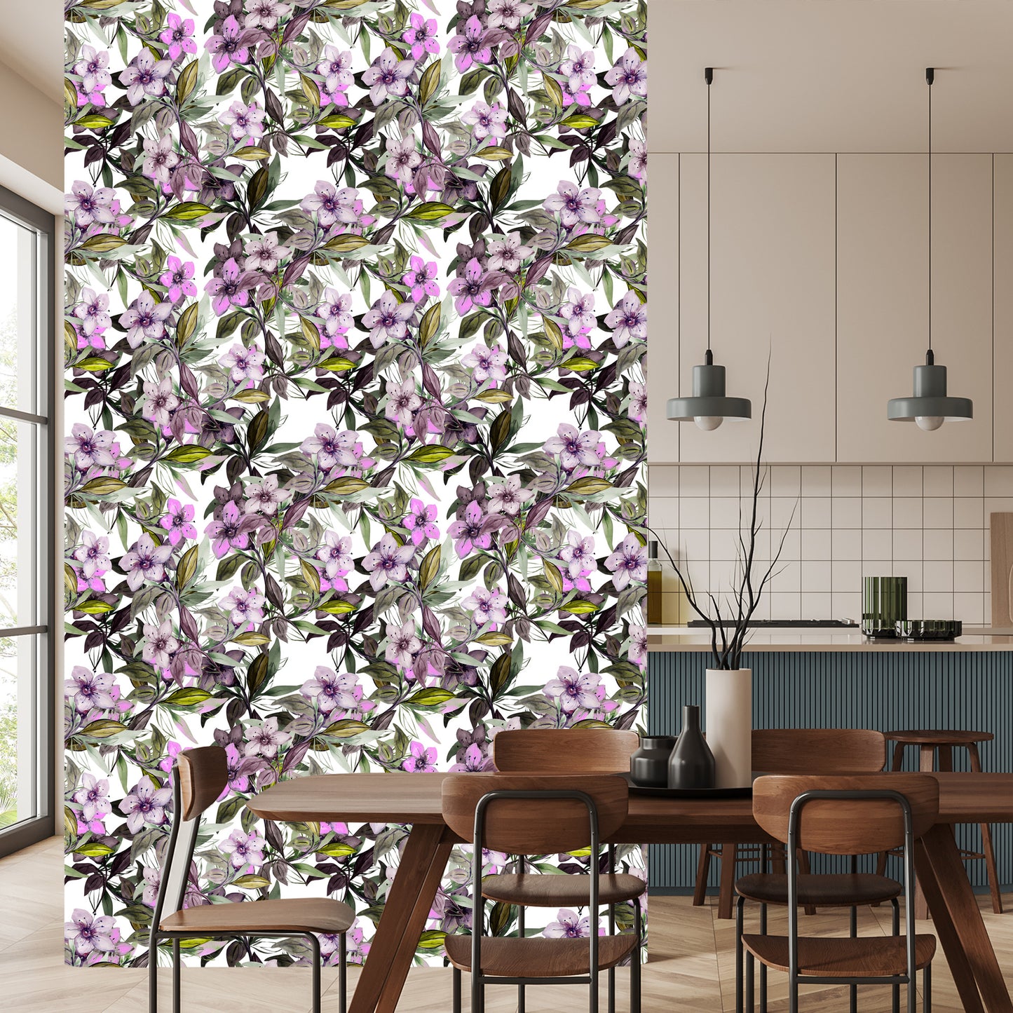 Wallpaper Watercolor Flowers