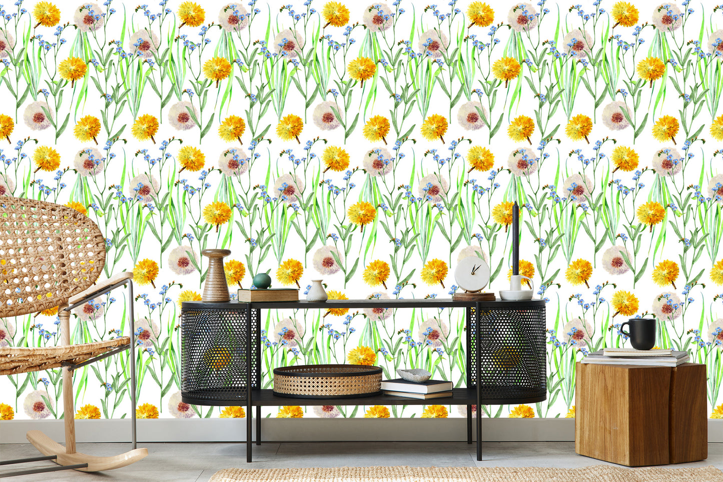 Wallpaper Dandelions And Wildflowers