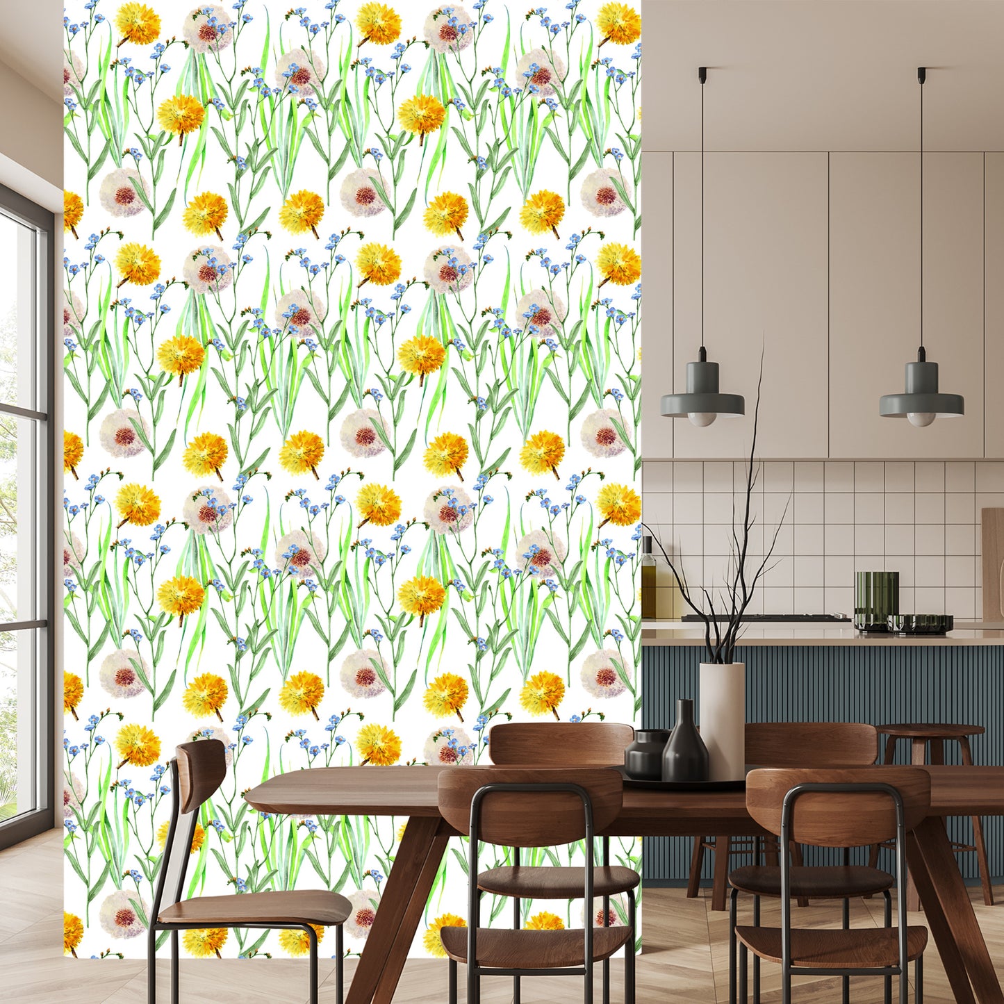 Wallpaper Dandelions And Wildflowers