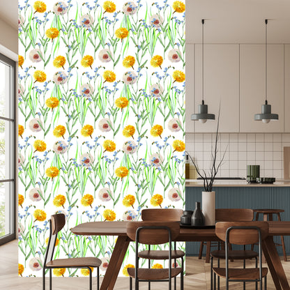 Wallpaper Dandelions And Wildflowers