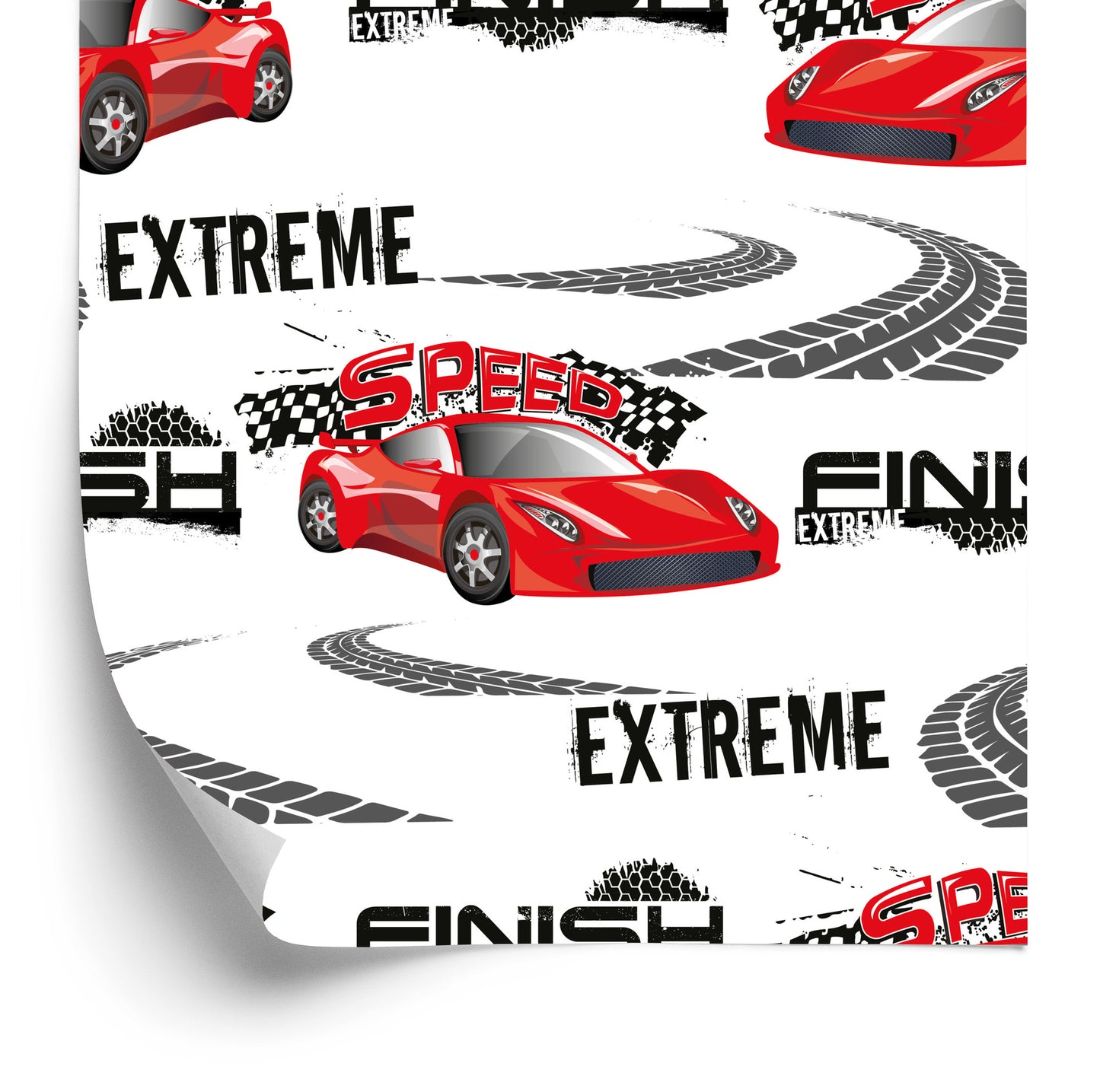 Wallpaper In Cars Rally Cars Children's Room