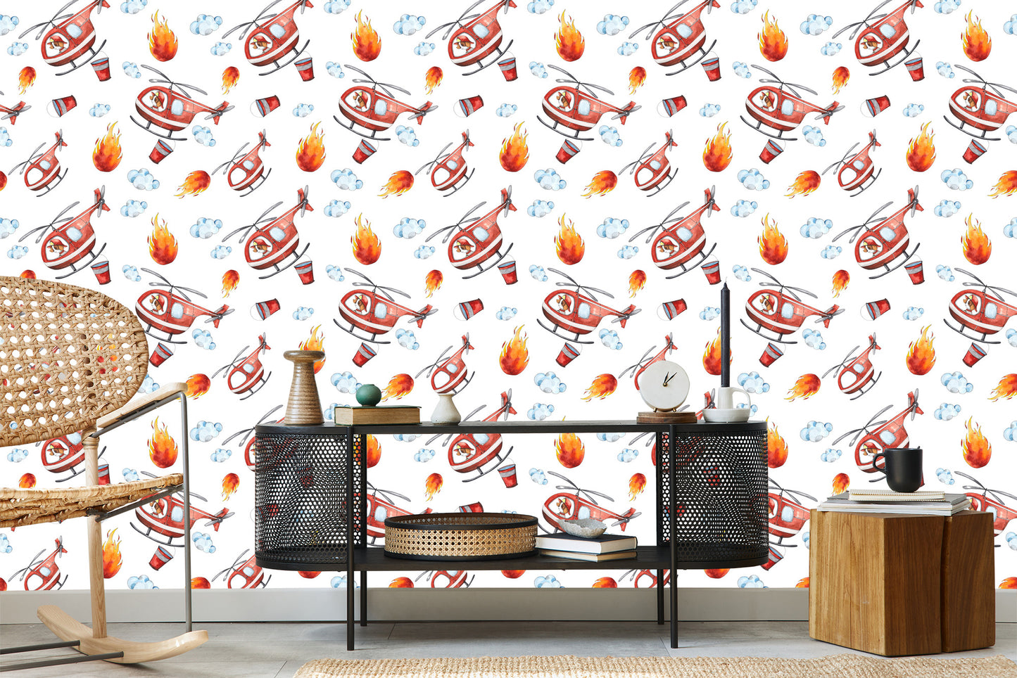 Wallpaper Colorful Fairy Tale Fire Department