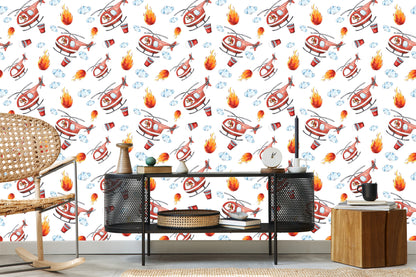 Wallpaper Colorful Fairy Tale Fire Department