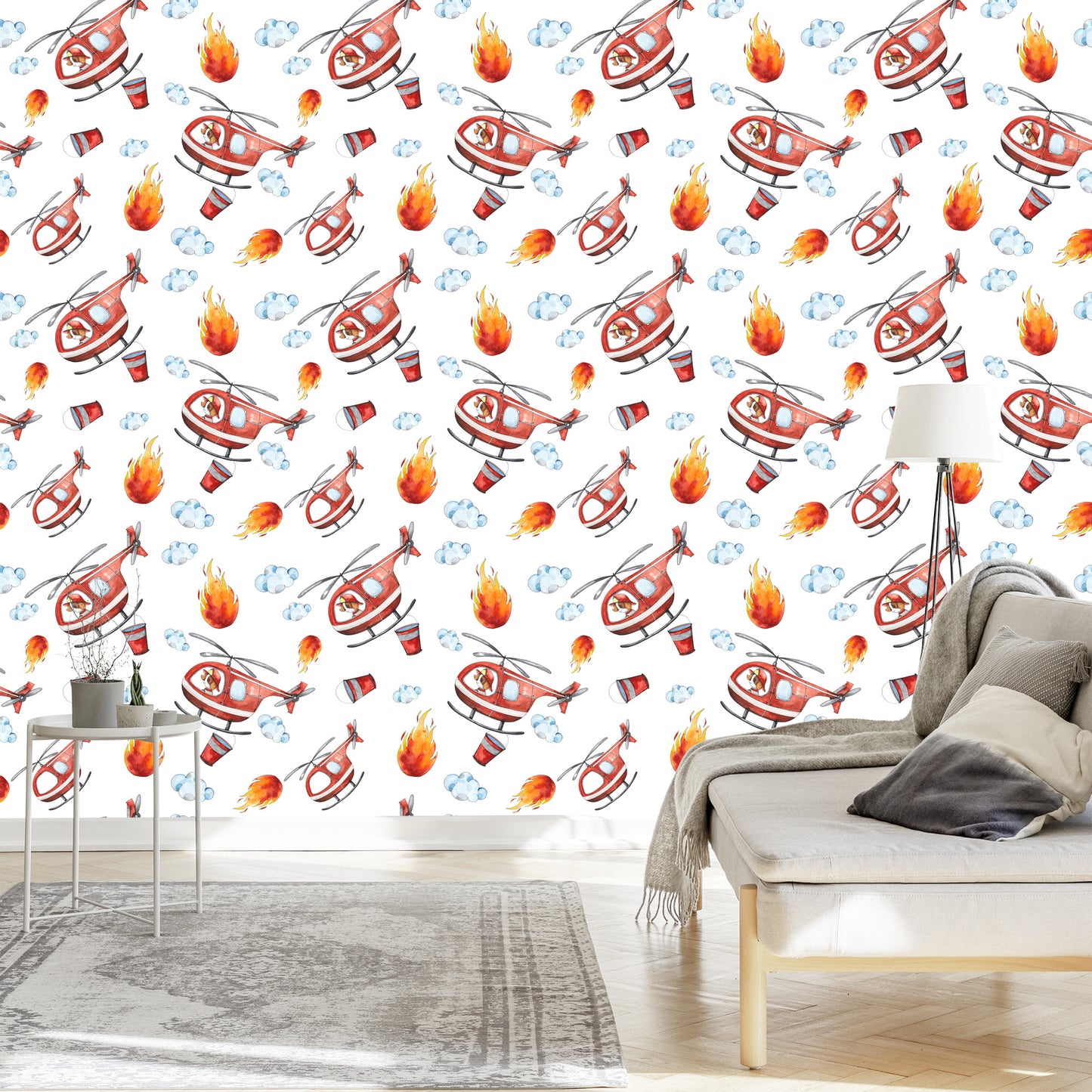 Wallpaper Colorful Fairy Tale Fire Department