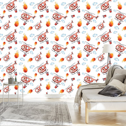 Wallpaper Colorful Fairy Tale Fire Department