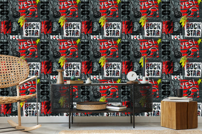 Wallpaper Graffiti Style Rock