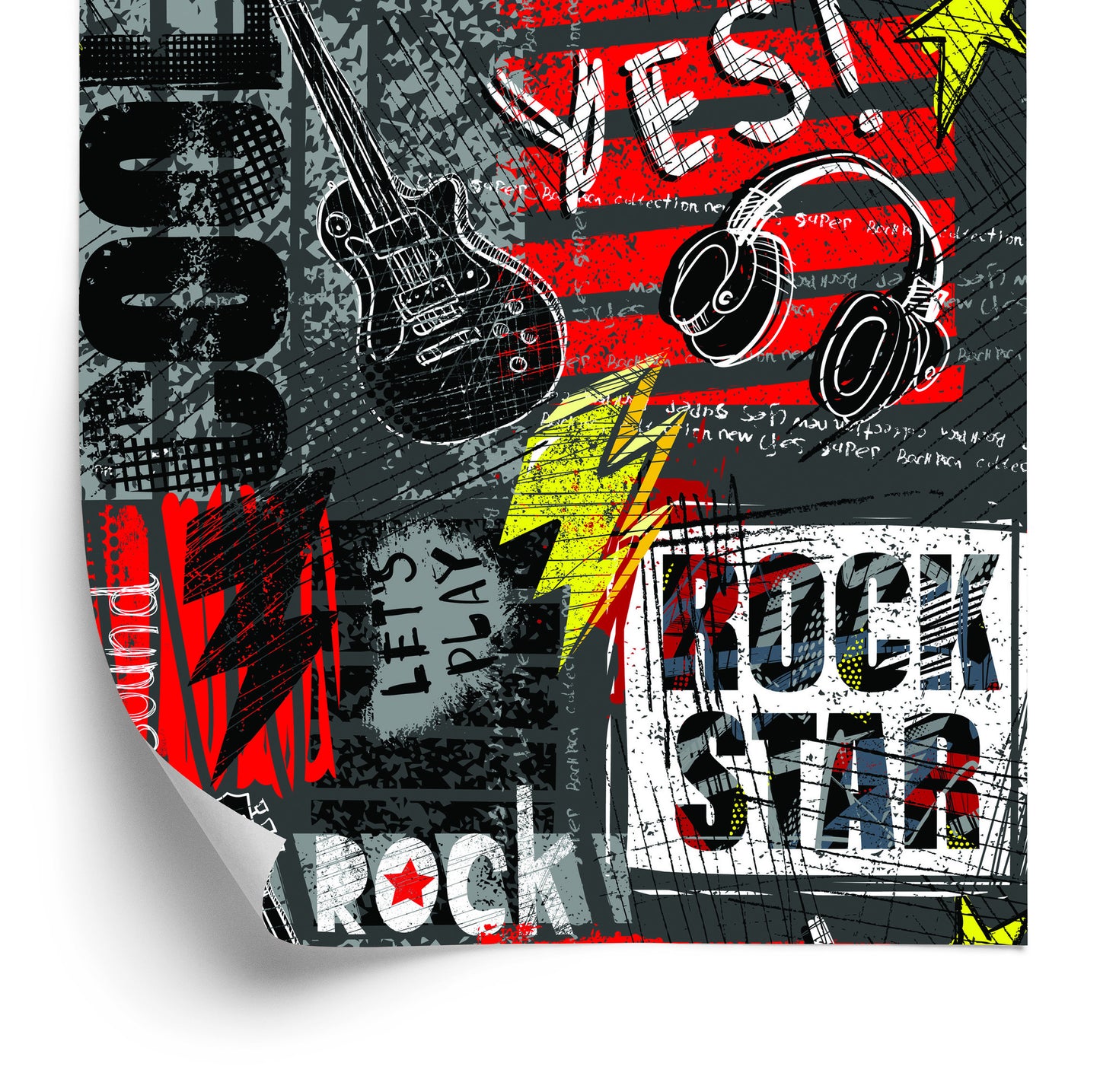 Wallpaper Graffiti Style Rock