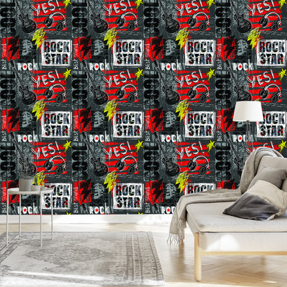 Wallpaper Graffiti Style Rock