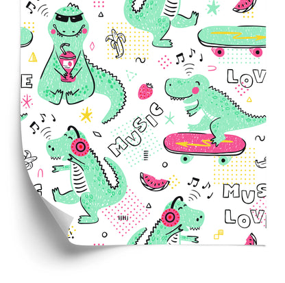 Wallpaper For Kids Crocodiles Skateboards