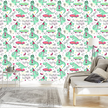 Wallpaper For Kids Crocodiles Skateboards