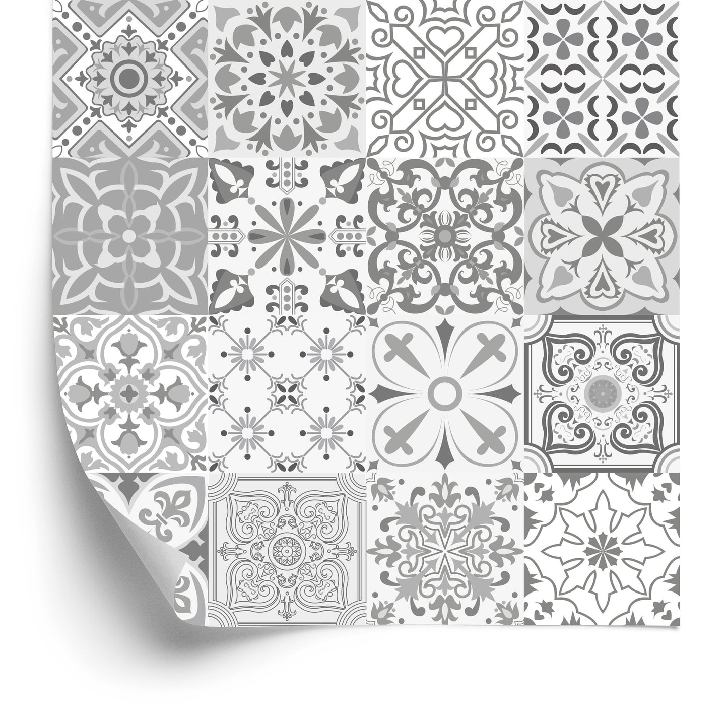 Wallpaper Beautiful Mosaic In Shades Of Gray