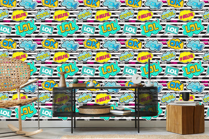 Wallpaper Comic Speech Bubbles