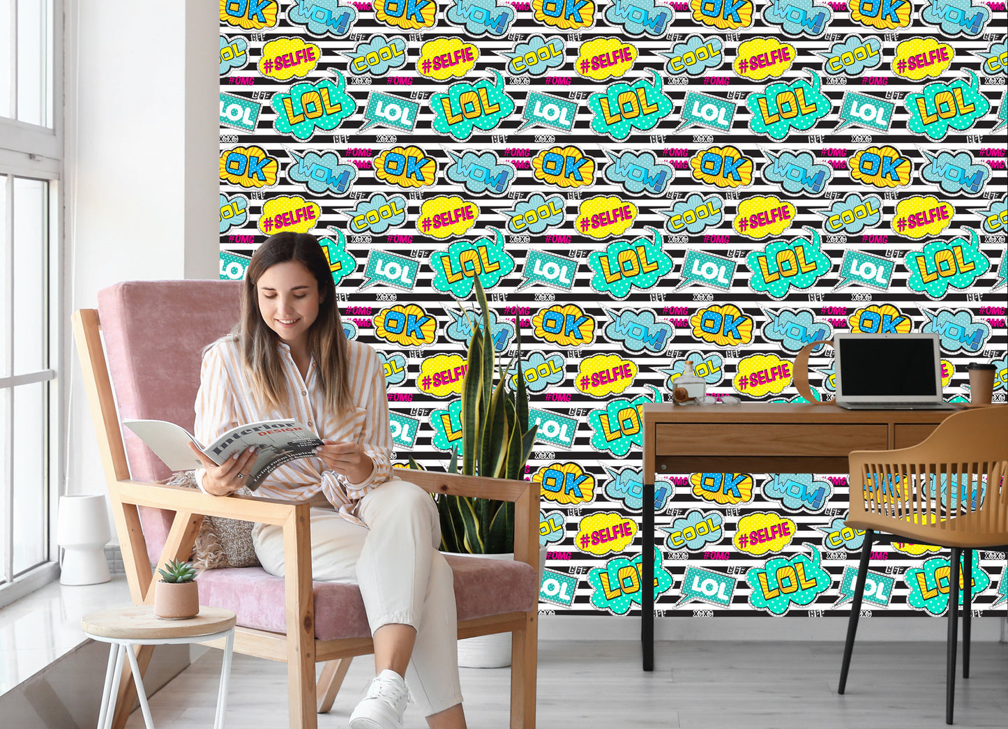 Wallpaper Comic Speech Bubbles