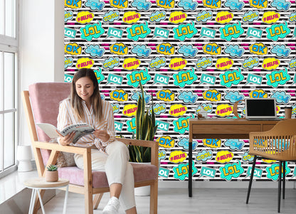 Wallpaper Comic Speech Bubbles