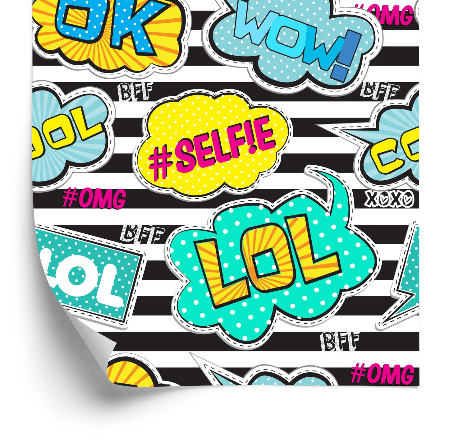 Wallpaper Comic Speech Bubbles