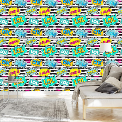 Wallpaper Comic Speech Bubbles