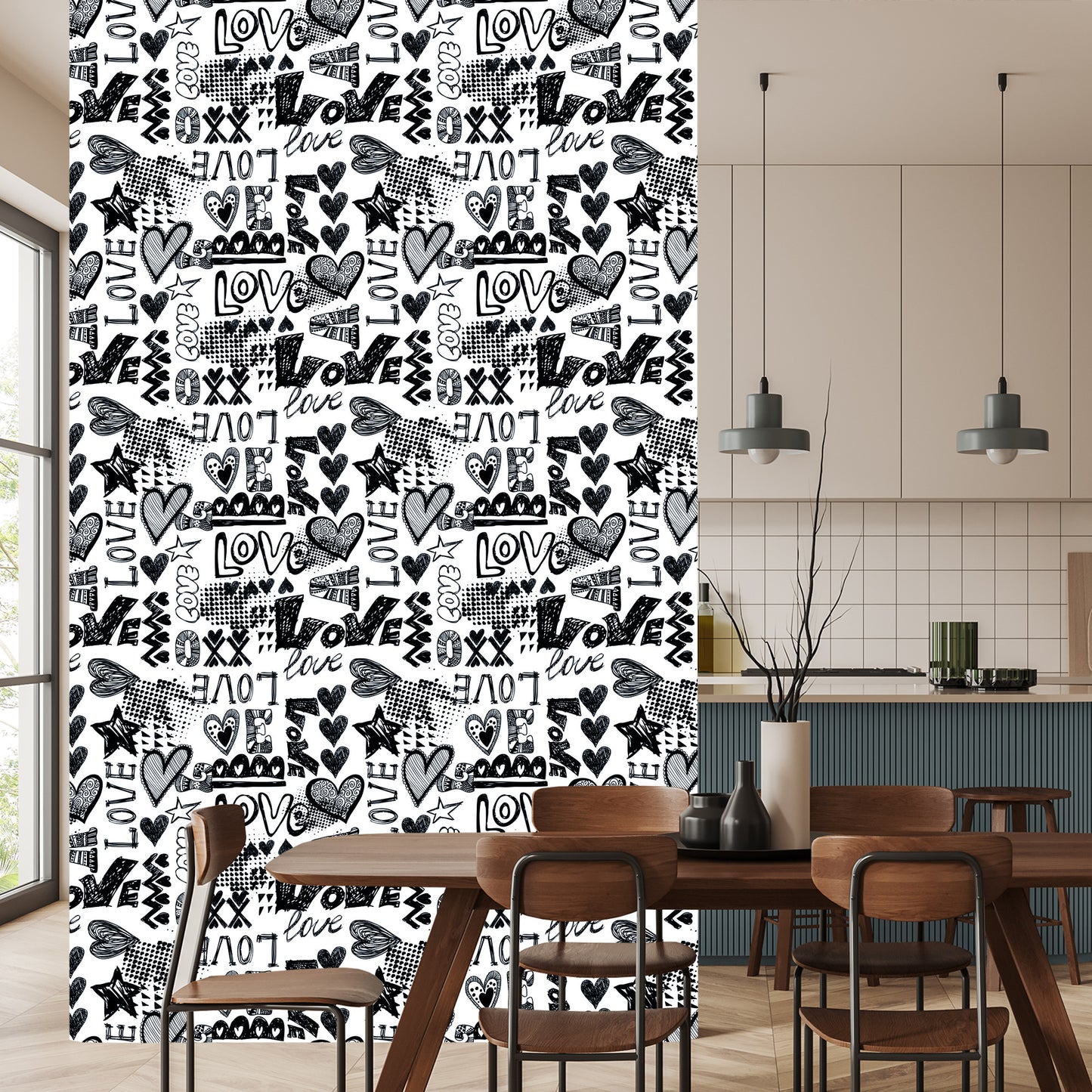 Wallpaper Hearts With Inscriptions
