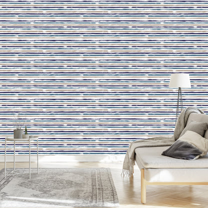 Wallpaper Elegant Horizontal Stripes For The Office Living Room
