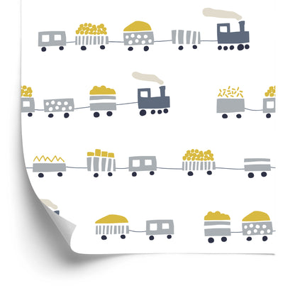 Wallpaper Fairy-Tale Steam Locomotives With Wagons