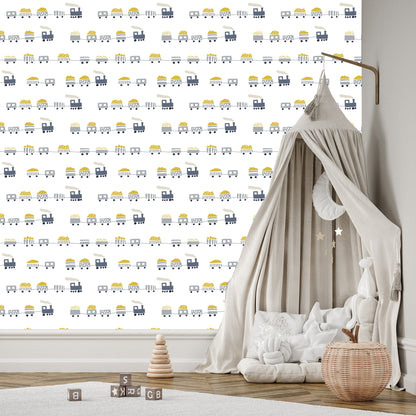 Wallpaper Fairy-Tale Steam Locomotives With Wagons