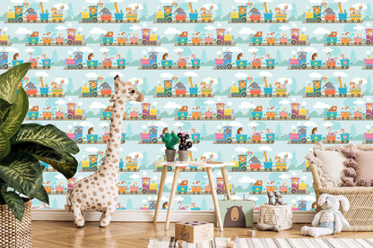 Wallpaper Baby Animals On The Train