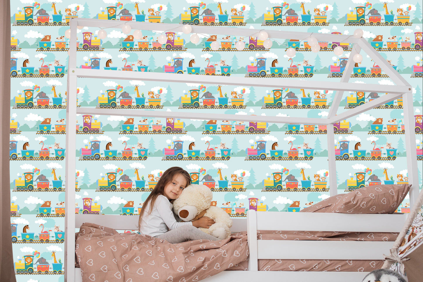 Wallpaper Baby Animals On The Train