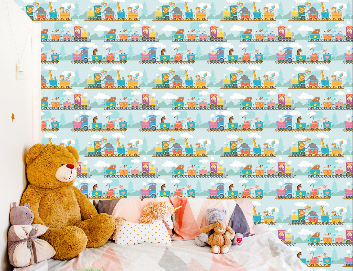 Wallpaper Baby Animals On The Train