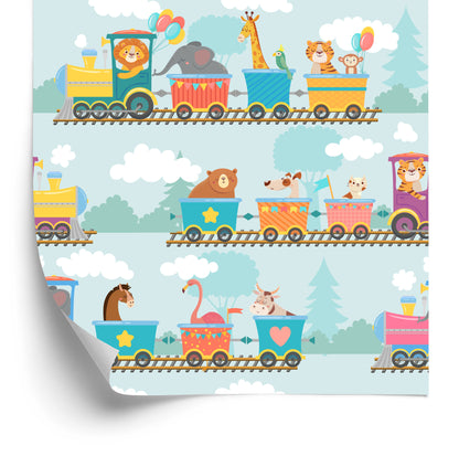 Wallpaper Baby Animals On The Train