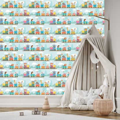 Wallpaper Baby Animals On The Train