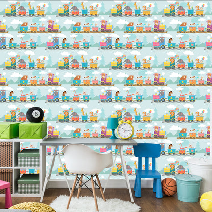 Wallpaper Baby Animals On The Train