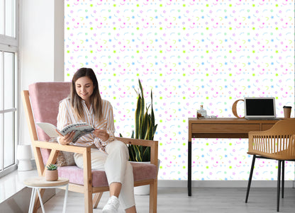 Wallpaper Colorful Patterns And Stars