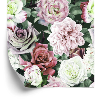 Wallpaper Peonies In The Middle Of Leaves