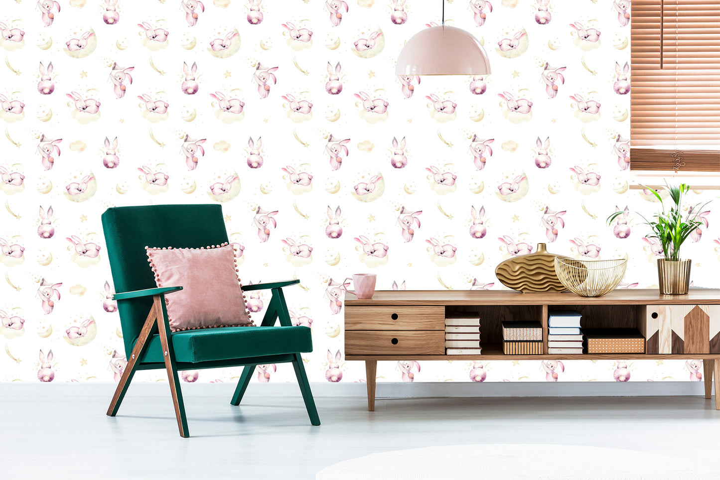 Wallpaper Rabbits Among The Clouds
