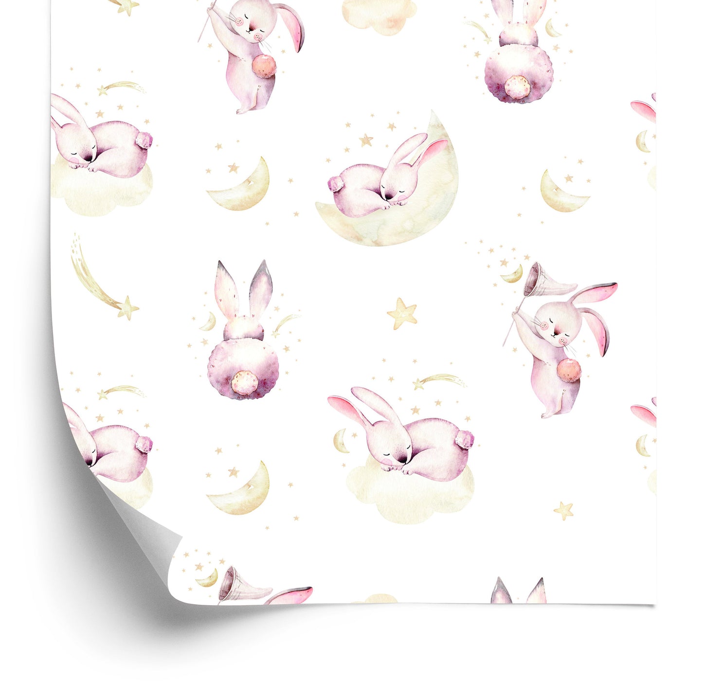 Wallpaper Rabbits Among The Clouds