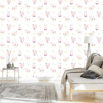 Wallpaper Rabbits Among The Clouds