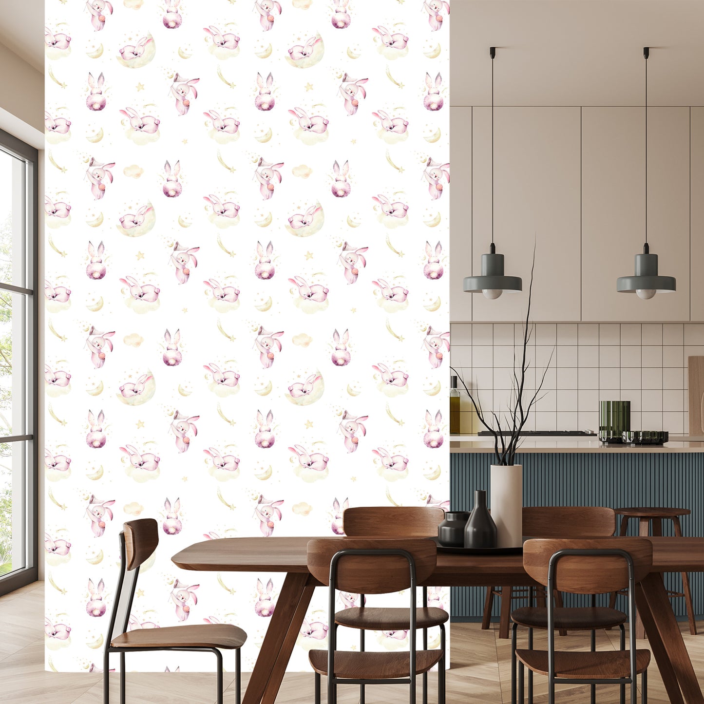Wallpaper Rabbits Among The Clouds