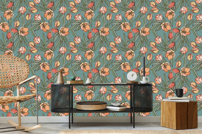 Wallpaper Spring Tulips
