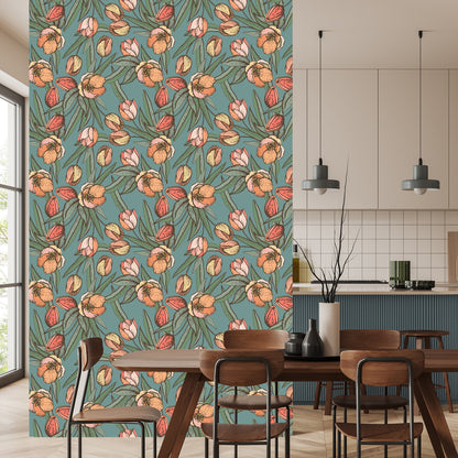Wallpaper Spring Tulips